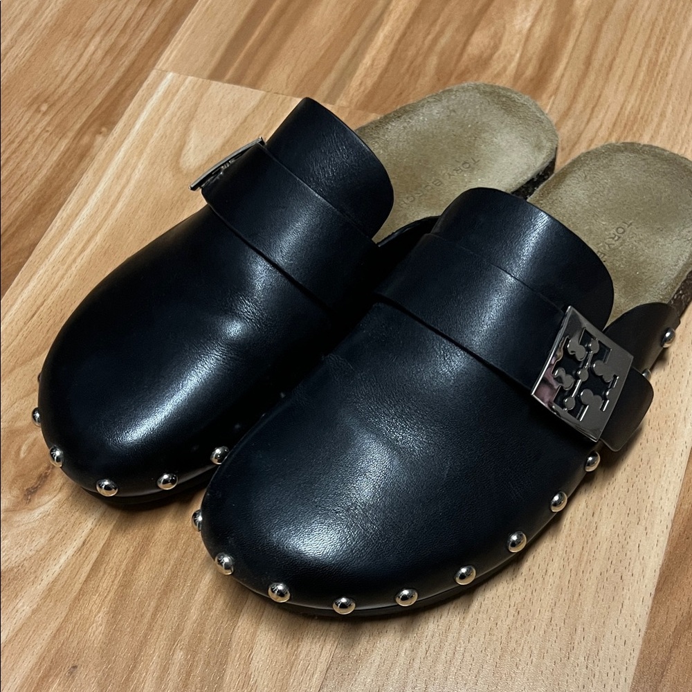 Tory Burch Mellow Studded Mule Black size 7